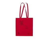 Art&Design24 GLI Scaraboccchi di MAICOL&MIRCO - Bolsa de la compra (algodón, con asas largas, 38 x 42 cm), diseño de pizzas, color rojo, Rojo Pizza Gráfico, 38 x 42 cm, Bolsa de playa