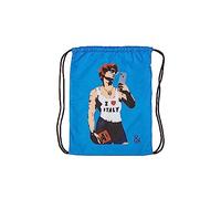 Art&Design24 - Mochila TVBOY David the Tourist, tejido reciclado 200 g/m², asas de cuerda de color, cierre de estrangulamiento, 35 x 45 cm, fabricada en Italia, David The Tourist, Zaino, Diseñador