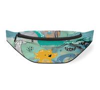 Art Dinosa - Riñonera de mármol para mujeres, hombres, niñas, niños, niños, textura de mármol, riñonera, bolsa de cinturón para viajes, deportes y correr, color, M