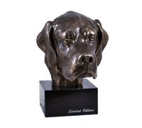 Art-Dog Estatua de Mármol de Perro - Edición Única Colección ArtDog - Escultura de Bronce Fundido en Frío Hecha a Mano para Entusiastas de los Perros - Estatua Pointer