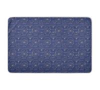 Art Dots and Lines - Colchón de viaje transpirable para bebés y niñas, extragrande, tamaño extragrande, para cambio de pañales, tamaño extragrande, para bebés y niñas, 52 pulgadas de largo x 34