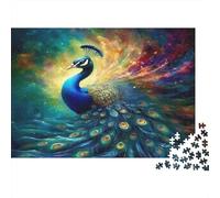 Art du Paon Peinture numérique fantastique1000 Pièces, Puzzle Impossible Pour Adultes, Cadeaux, Pour Enfants70x50cm/1000pcs