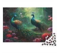 Art du paonPuzzles 1000 Pièces Pour Adultes, Jeux Éducatifs, Décoration D'intérieur70x50cm/1000pcs