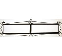 ART ESCUDELLERS HERRAJE 12 Letras Flor/Mosaico Mini 7,3 cm x 42 cm Soporte Marco metálico en Color Negro para Azulejos Letras/numeros/simbolos para el diseño Mosaico Mini