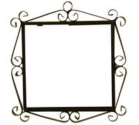 ART ESCUDELLERS HERRAJE 2 Letras Arco 14,9 cm x 14,8 cm Soporte Marco metálico en Color Negro para Azulejos Letras/numeros/simbolos para el diseño Arco Grande