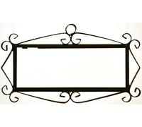 ART ESCUDELLERS HERRAJE 5 Letras Flor/Mosaico Mini 7,3 cm x 17,5 cm Soporte Marco metálico en Color Negro para Azulejos Letras/numeros/simbolos para el diseño Mosaico Mini