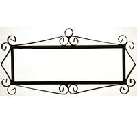 ART ESCUDELLERS HERRAJE 6 Letras Flor/Mosaico Mini 7,3 cm x 21 cm Soporte Marco metálico en Color Negro para Azulejos Letras/numeros/simbolos para el diseño Flor/Mosaico Mini