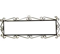 ART ESCUDELLERS HERRAJE 7 Letras Flor/Mosaico Mediano 10,9 cm x 37,8 cm Soporte Marco metálico en Color Negro para Azulejos Letras/numeros/simbolos para el diseños Mosaico Mediano y Flor Mediano