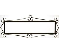 ART ESCUDELLERS HERRAJE 8 Letras Flor/Mosaico Mini 7,3 cm x 28 cm Soporte Marco metálico en Color Negro para Azulejos Letras/numeros/simbolos para el diseño Flor/Mosaico Mini