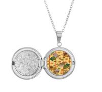 Art Fan ukiyo-e - Collar con medallón de Japón, joyería para regalo de cumpleaños