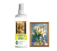 Art Fixative Spray - 100 Milliliter Smudgeproof Fast Drying Primer Pencil Drawing Fixative Clear Durable Transparent Archival Safe Finish | Essential Professional Protection For Oils Wallpaper