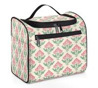 Art Flowers - Neceser de viaje étnico para mujeres, hombres, niños, niñas, niños, 11.2 L, bolsa de maquillaje grande para colgar cosméticos, bolsa de baño, organizador de artículos de tocador, color,
