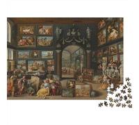 Art Gallery Puzzle 1000 Piezas Reciclado Classical Paintings Puzzles para Boy & Girl Parent Child Juego Props Desarrolla la Inteligencia de Niños y Niñas Educativo 52x38cm/1000pcs