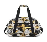Art Geometric Marble Kids Duffel Bags for Girls Boys, Overnight Weekender Travel Bag 24L Sport Gym Duffel Bag Practice Tote Carry Bag, color, 24 L, Organizador de bolsas