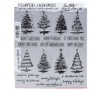 Art Gone Wild Scribbly - Sello de Navidad, color gris