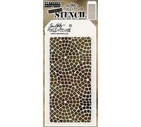 Art Gone Wild Tim Holtz - Plantilla para estarcir, diseño de Mosaico, Transparente