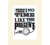 Art Group asintended (No Time Like The Present) -Impresión montada de 30 x 40 cm, Papel, Multicolor, 30 x 40 x 1.3 cm