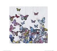 Art Group Impresión artística Howard Shooter (Mariposa al Azar), Papel, Multicolor, 40 x 40 x 1.3 cm