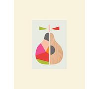 Art Group Impresión montada Little Design Haus (Geometric Pear), Papel, Multicolor, 24 x 30 x 1.3 cm