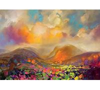 Art Group Impresión sobre Lienzo Scott Naismith Nevis Range Colour, Algodón, Multicolor, 1.80 x 85.00 x 120.00 cm