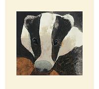 Art Group Julia Burns (Badger) -Impresión montada 40 x 40 cm, Papel, Multicolor, 40 x 40 x 1.3 cm