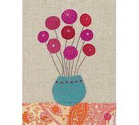 Art Group Lienzo Impreso Bess Harding Nine Pink Flowers, Algodón, Multicolor, 1.80 x 30.00 x 40.00 cm