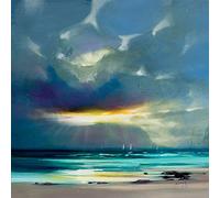 Art Group Lienzo Impreso Scott Naismith West Coast Blues II, Algodón, Multicolor, 1.80 x 85.00 x 85.00 cm