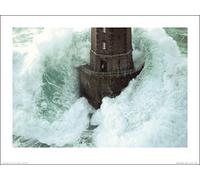 Art Group The Jean Guichard (Phares Dans tempate, La Jument) - Impresión artística 30 x 40 cm, Papel, Multicolor, 30 x 40 x 1,3 cm