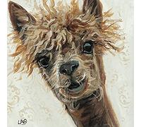 Art Group The Louise Brown Bad Hair Day - Lienzo decorativo (algodón, 1,8 x 40 x 40 cm), color marrón