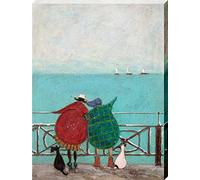 Art Group The Sam Toft We Saw Three Ships Come Sailing By Lienzo impreso, algodón, multicolor, 1,8 x 30 x 40 cm