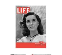 Art Group The Time (Life Cover-Elizabeth Taylor) - Impresión artística (30 x 40 cm, Papel, Multicolor, 30 x 40 x 1,3 cm)