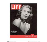Art Group The Time (Life Cover-Rita Hayworth) - Impresión artística 40 x 50 cm, Papel, Multicolor, 40 x 50 x 1,3 cm