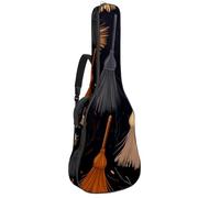 Art Halloween Broom 29 - Bolsa para guitarra acústica con 2 bolsillos, correa ajustable para el hombro y colgador trasero, adecuada para guitarras eléctricas, bajos y guitarras clásicas, Escoba