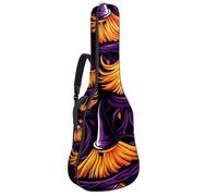 Art Halloween Broom 47 - Bolsa para guitarra acústica con 2 bolsillos, correa ajustable para el hombro y colgador trasero, adecuada para guitarras eléctricas, bajos y guitarras clásicas, Escoba
