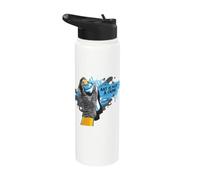 Art Is Not Crime I Artist Lata Pulverizadora Street Stainless Steel Insulated Water Bottle
