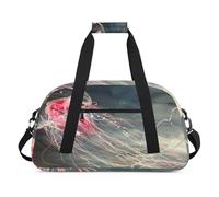 Art Jellyfish Print Kids Duffel Bags for Girls Boys, Overnight Weekender Travel Bag 24L Sport Gym Duffel Bag Practice Tote Carry Bag, color, 24 L, Organizador de bolsas