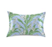 Art Lily Of The Valley - Funda de almohada neutra vintage con cierre de sobre, tamaño King, con cierre de sobre, para casa de campo rústica, 50,8 x 101,6 cm