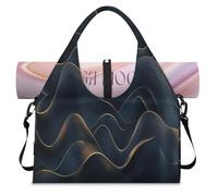 Art Lines - Bolsa deportiva con compartimento para zapatos, bolsa de fin de semana, bolsa de equipaje para gimnasio, yoga, viajes, color, L, Bolsa de viaje