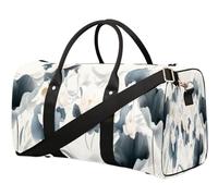 Art Lotus Flowers - Bolsa de viaje para mujeres, hombres, niñas, niños, fin de semana, noche, 22,7 L, bolsa de equipaje para deportes, gimnasio, yoga, color, 22.7L, Organizador de bolsas