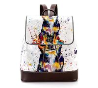 Art Magic Circle with Stars Zodiac Constelations Moon Phases PU Leather Backpack Purse for Women Fashion Ladies Travel Shoulder Bag, Multicolor 04, 27x12.3x32cm
