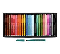 Art-Manufacture-Design - Estuche de rotuladores Bic (24 unidades, Multicolor, grosor de trazo: 3)