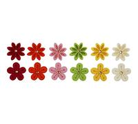 Art-Manufacture-Design - Flores (fieltro con brillantes, 30 mm, 12 unidades surtidas)
