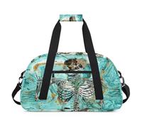 Art Marble Color Kids Duffel Bags for Girls Boys, Marble Skull Overnight Weekender Travel Bag 24L Sport Gym Duffel Bag Practice Tote Carry Bag, color, 24 L, Organizador de bolsas