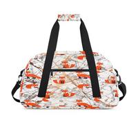 Art Marble Texture Fox Kids Duffel Bags for Girls Boys, Canicas Overnight Weekender Travel Bag 24L Sport Gym Duffel Bag Practice Tote Carry Bag, color, 24 L, Organizador de bolsas