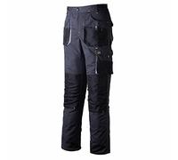 Art.Master Foreco-t_sbjs Pantalones de Utilidad de Trabajo, Gris-Negro-Gris Claro, 48 cm para Hombre