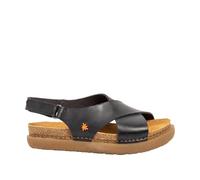 Art 1710 Rhodes, Sandalias Planas Mujer, Black, 41 EU