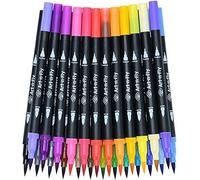 Art-n-Fly Juego de 25 rotuladores de colores para adultos, para caligrafía, dibujo, diario, tinta de fieltro de punta fina, principiantes o profesionales