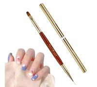 Art Nail Brushes - Pinceles De Pintura Para Decoración De Unas De Doble Punta De 18,8 G | Pinceles Para Decoración De Unas, Bolígrafo Para Puntear Uñas, Herramientas De Pintura Con Bolígrafo Para El H