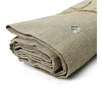 Art Natural - Rollo de lona de lino de 69 pulgadas de ancho x 1 yarda de largo, tela de lona lisa sin imprimación para pintar, lona de lino crudo enrollada resistente (14.5 onzas)