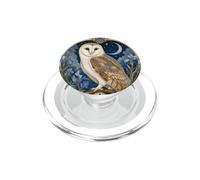 Art Nouveau Búho Granero Moonlight Floral PopSockets PopGrip para MagSafe